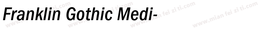 Franklin Gothic Medi字体转换